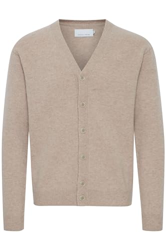 CASUAL FRIDAY - CFKarl Lambswool Cardigan - Pullover - 20504796, Größe:M, Farbe:Silver Mink Melange (1713121) von CASUAL FRIDAY