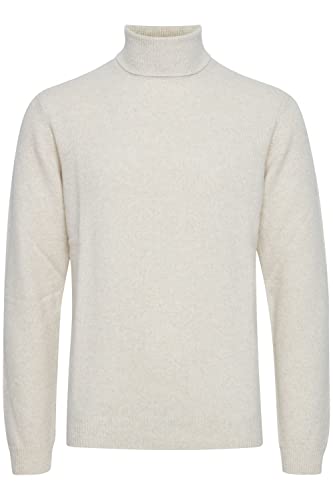 CASUAL FRIDAY CFKarl Herren Rollkragenpullover Strickpullover Feinstrick Pullover mit Rollkragen, Größe:L, Farbe:Light Sand Melange (1353041) von CASUAL FRIDAY