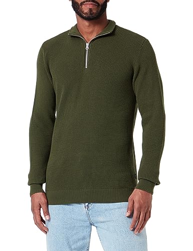 CASUAL FRIDAY - CFKarlo 0092 Half Zipper Knit - Pullover - 20504786, Größe:XL, Farbe:Rifle Green (190419) von CASUAL FRIDAY