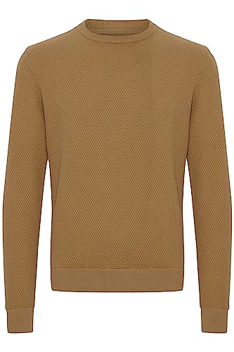 CASUAL FRIDAY CFKarlo Structured Crew Neck Knit Herren Strickpullover Feinstrick Pullover mit Rundhalsausschnitt aus, Größe:S, Farbe:Ermine (181022) von CASUAL FRIDAY