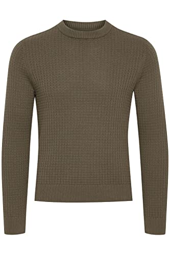 CASUAL FRIDAY CFKarlo Herren Strickpullover Feinstrick Pullover Pulli mit Rundhalsausschnitt O-Neck Struktur Strick, Größe:L, Farbe:Bungee Cord (180513) von CASUAL FRIDAY