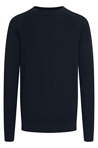 CASUAL FRIDAY CFKristian Herren Strickpullover Feinstrick Pullover mit Rundhalsausschnitt O-Neck, Größe:XL, Farbe:Anthracite Black (194007) von CASUAL FRIDAY