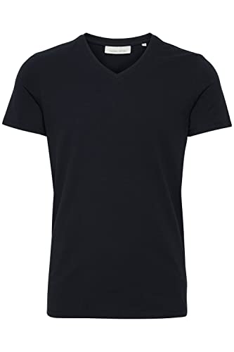 CASUAL FRIDAY CFLincoln v-Neck t-Shirt Herren T-Shirt Kurzarm Shirt mit V-Ausschnitt Slim Fit, Größe:L, Farbe:Black (50003) von CASUAL FRIDAY