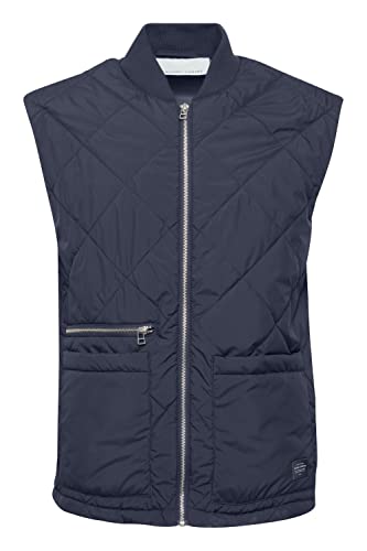 CASUAL FRIDAY CFOlas quilted vest Herren Weste Steppweste Outdoor Weste Leicht gesteppte Weste mit Taschen Regular Fit, Größe:S, Farbe:Dark Navy (194013) von CASUAL FRIDAY