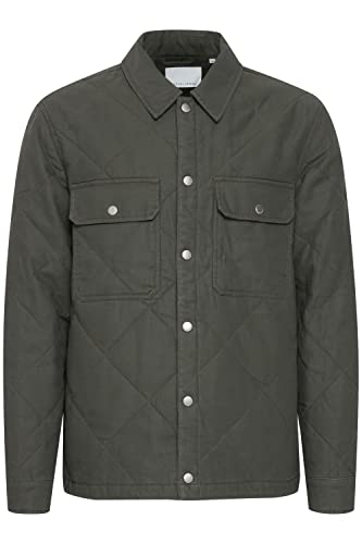 CASUAL FRIDAY CFOrtiz quilted jacket Herren Steppjacke Übergangsjacke Jacke leicht gesteppte Jacke mit Taschen Hemdjacke Reguar Fit, Größe:L, Farbe:Beetle (190312) von CASUAL FRIDAY