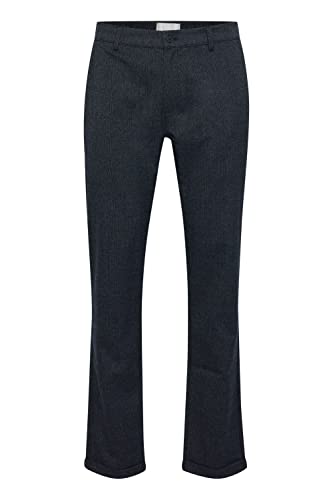 CASUAL FRIDAY CFPandrup Checked Pants Herren Hose Stoffhose mit Struktur mit Stretch Regular Fit, Größe:33/32, Farbe:Dark Navy (194013) von CASUAL FRIDAY