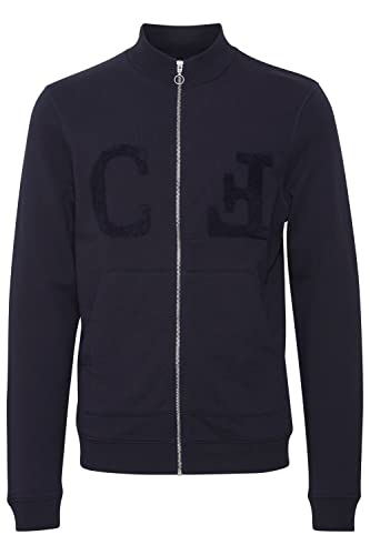 CASUAL FRIDAY CFSebastian Herren Sweatjacke mit Stehkragen und Reißverschluss Basic, Größe:3XL, Farbe:Dark Navy (194013) von CASUAL FRIDAY