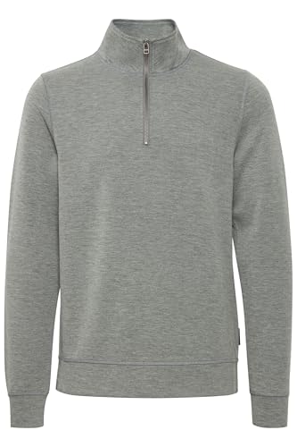 CASUAL FRIDAY CFSebastian Herren Sweatshirt Troyer Pullover mit Troyerkragen Stretch Regular fit, Größe:XL, Farbe:Pewter Mix (50817) von CASUAL FRIDAY