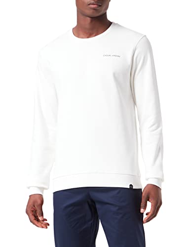 CASUAL FRIDAY CFSeverin Herren Sweatshirt Pullover Pulli mit Rundhalsausschnitt aus 100% Baumwolle, Größe:L, Farbe:Ecru (114201) von CASUAL FRIDAY