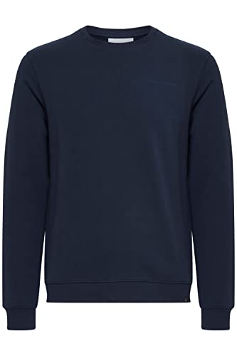 CASUAL FRIDAY CFSeverin Herren Sweatshirt Pullover Pulli mit Rundhalsausschnitt aus 100% Baumwolle, Größe:L, Farbe:Navy Blazer (193923) von CASUAL FRIDAY