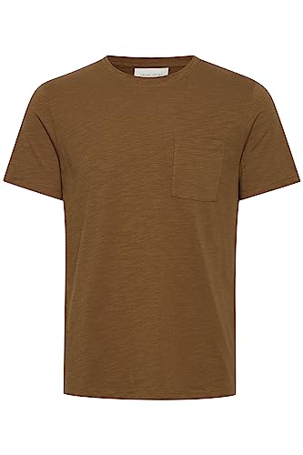 CASUAL FRIDAY CFThor Herren T-Shirt Kurzarm Shirt Basic T-Shirt mit Brusttasche Rundhals-Ausschnitt hochwertige Baumwoll-Qualität, Größe:3XL, Farbe:Coffee Lique√∫r (180930) von CASUAL FRIDAY