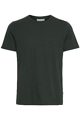 CASUAL FRIDAY CFThor Herren T-Shirt Kurzarm Shirt Basic T-Shirt mit Brusttasche Rundhals-Ausschnitt hochwertige Baumwoll-Qualität, Größe:S, Farbe:Deep Forest (196110) von CASUAL FRIDAY