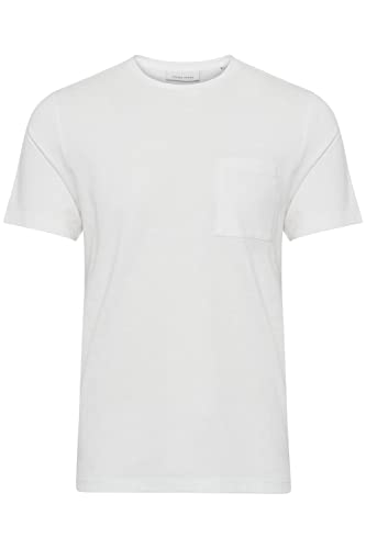 CASUAL FRIDAY CFThor Herren T-Shirt Kurzarm Shirt Basic T-Shirt mit Brusttasche Rundhals-Ausschnitt hochwertige Baumwoll-Qualität, Größe:S, Farbe:Ecru (114201) von CASUAL FRIDAY