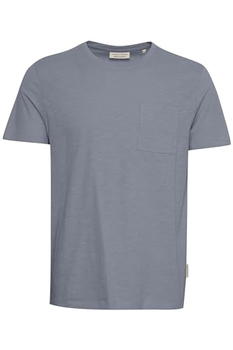 CASUAL FRIDAY CFThor Herren T-Shirt Kurzarm Shirt Basic T-Shirt mit Brusttasche Rundhals-Ausschnitt hochwertige Baumwoll-Qualität, Größe:S, Farbe:Silver Bullet (173933) von CASUAL FRIDAY