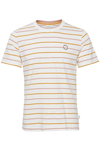 CASUAL FRIDAY CFThorHerren T-Shirt Kurzarm Shirt mit Streifen mit Rundhalsausschnitt aus 100% Baumwolle, Größe:XXL, Farbe:Café Crème (161220) von CASUAL FRIDAY