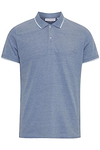 CASUAL FRIDAY CFTristan Two Tone Polo Shirt Herren Poloshirt Polohemd T-Shirt mit Polokragen aus 100% Baumwolle, Größe:3XL, Farbe:Bijou Blue (183921) von CASUAL FRIDAY