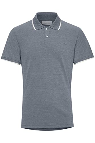CASUAL FRIDAY CFTristan Two Tone Polo Shirt Herren Poloshirt Polohemd T-Shirt mit Polokragen aus 100% Baumwolle, Größe:L, Farbe:Navy Blazer (193923) von CASUAL FRIDAY