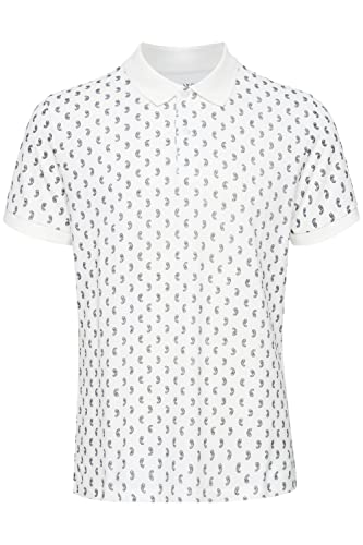 CASUAL FRIDAY CFTristanHerren Poloshirt Polohemd T-Shirt mit Polokragen aus 100% Baumwolle Gemustert, Größe:L, Farbe:Ecru (114201) von CASUAL FRIDAY