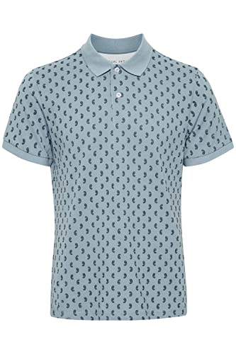 CASUAL FRIDAY CFTristanHerren Poloshirt Polohemd T-Shirt mit Polokragen aus 100% Baumwolle Gemustert, Größe:M, Farbe:Faded Denim (174021) von CASUAL FRIDAY