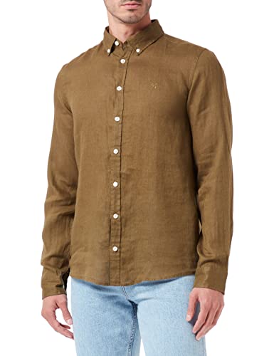 CASUAL FRIDAY Herren 20504348 Button-Down-Arbeitshemd, 190516/Dark Olive, M von CASUAL FRIDAY