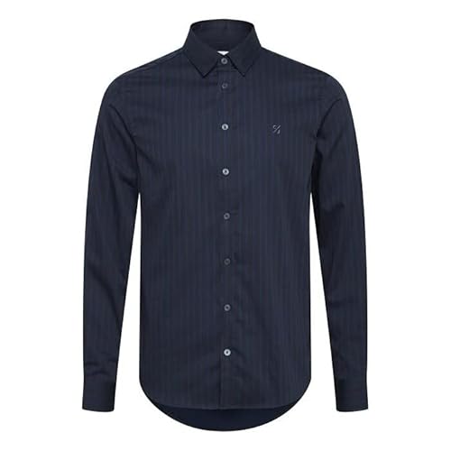 CASUAL FRIDAY Herren Anton LS BU AOP Striped Shirt Hemd mit Button-Down-Kragen, 194013/Dark Navy, XL von CASUAL FRIDAY