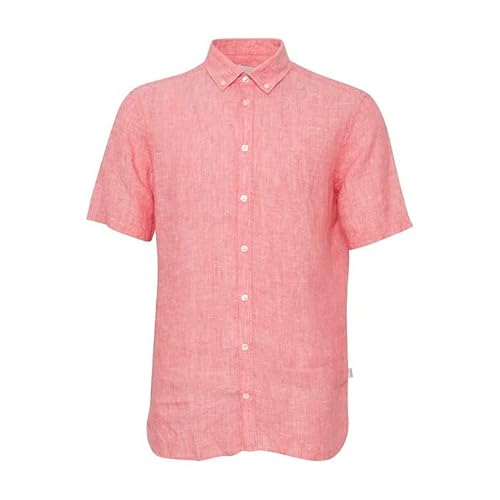 Casual Friday Herren CFAnton 0071 SS 100% Linen Shirt Hemd, 1717551/Paradise Pink Melange, XXL von CASUAL FRIDAY