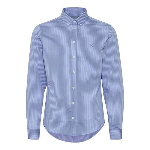 Casual Friday Herren CFAnton LS BD Striped Shirt Hemd, 174030_Silver Lake Blue, XL von CASUAL FRIDAY