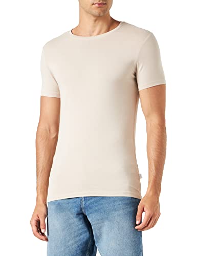 CASUAL FRIDAY Herren David Crew Neck T-Shirt, 154503_Chateau Gray, L von CASUAL FRIDAY