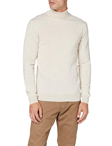 CASUAL FRIDAY CFKonrad Merino Roll Neck Knit Herren Rollkragen Pullover, Größe:L, Farbe:light sand (50271) von CASUAL FRIDAY