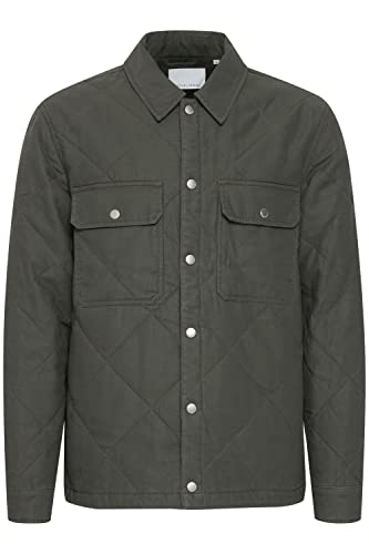 CASUAL FRIDAY CFOrtiz quilted jacket Herren Steppjacke Übergangsjacke Jacke leicht gesteppte Jacke mit Taschen Hemdjacke Reguar Fit, Größe:M, Farbe:Beetle (190312) von CASUAL FRIDAY