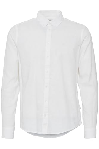 CASUAL FRIDAY CFAnton Herren Hemd Freizeithemd Herrenhemd Hemdkragen Leinenmix Regular fit, Größe:XXL, Farbe:Snow White (110602) von CASUAL FRIDAY