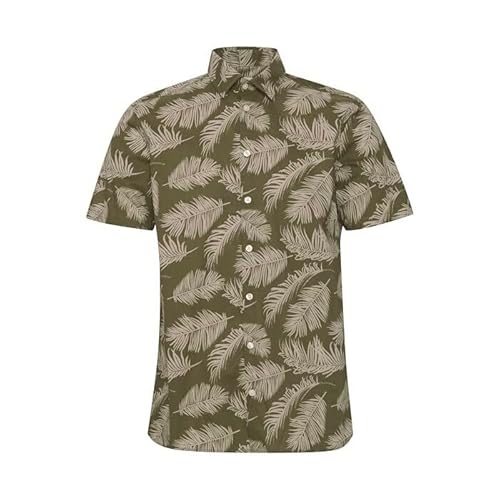 Casual Friday Herren CFAnton SS Palm Printed Shirt Hemd, 180521_Burnt Olive, XXL von CASUAL FRIDAY