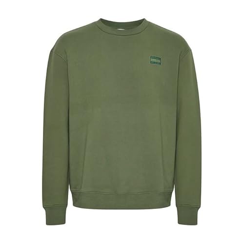 Casual Friday Herren CFSage Relaxed w. Embroidery Sweatshirt, 180121/Elm Green, M von CASUAL FRIDAY