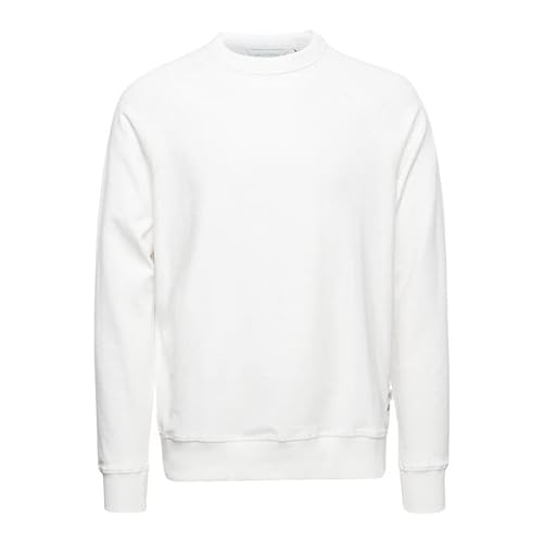 Casual Friday Herren CFSage Reversed Sweatshirt, 114201/Ecru, XL von CASUAL FRIDAY