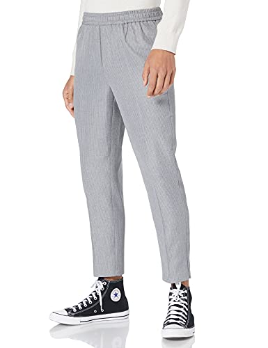 Casual Friday Herren Pilou Pinstriped Pants Freizeithose, 50813_Light Grey Melange, 34 (Small) von CASUAL FRIDAY