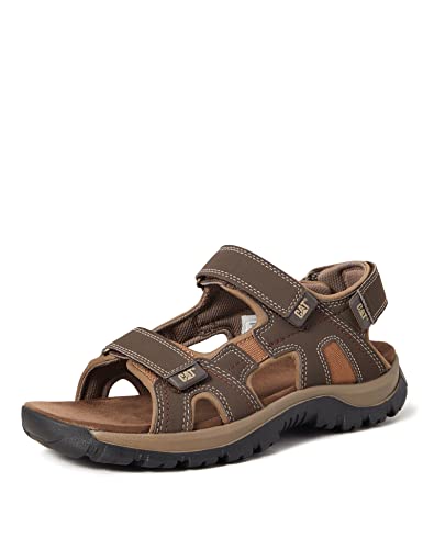 CAT Footwear Herren Giles Open Toe Sandals, Dunkelbraun, 42 EU von CAT Footwear