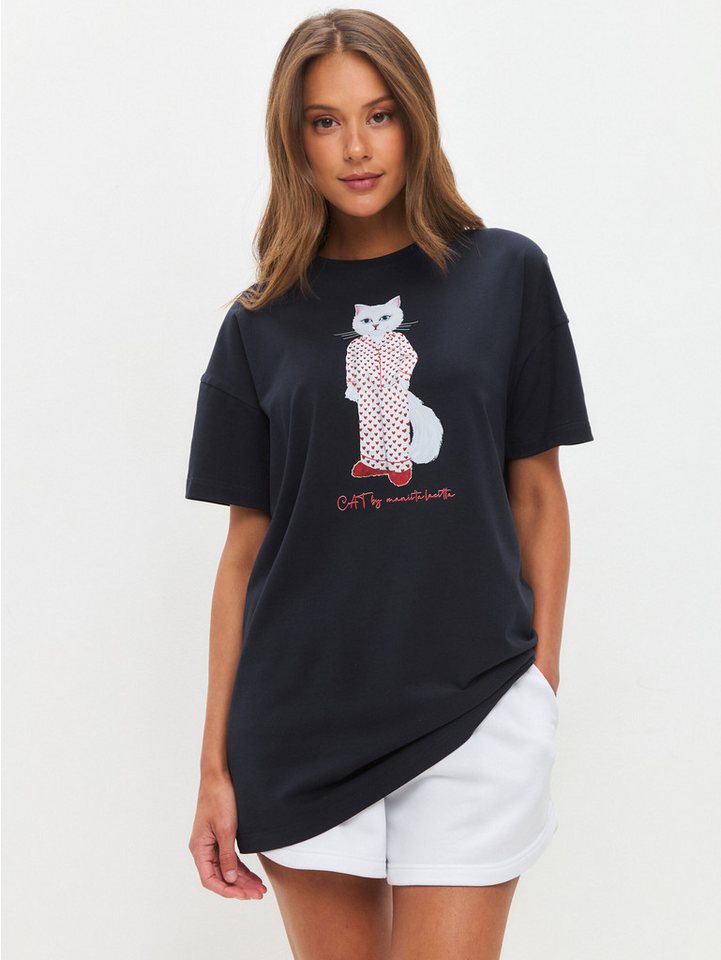CAT by maniita lacitta Nachthemd Pajamas Cat (1-tlg) mit Katzen Motiv von CAT by maniita lacitta