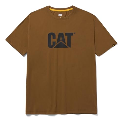 CAT Herren Tm Logo Arbeits-T-Shirt, Bronze, XX-Large von CAT