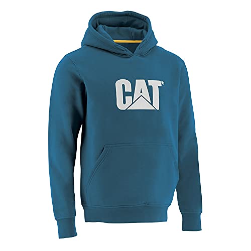 CAT Herren Trademark Hoodies mit gesticktem Front Logo, S3 Cord Management System und Beuteltasche Sweatshirt, Memphis Blue, X-Large von CAT