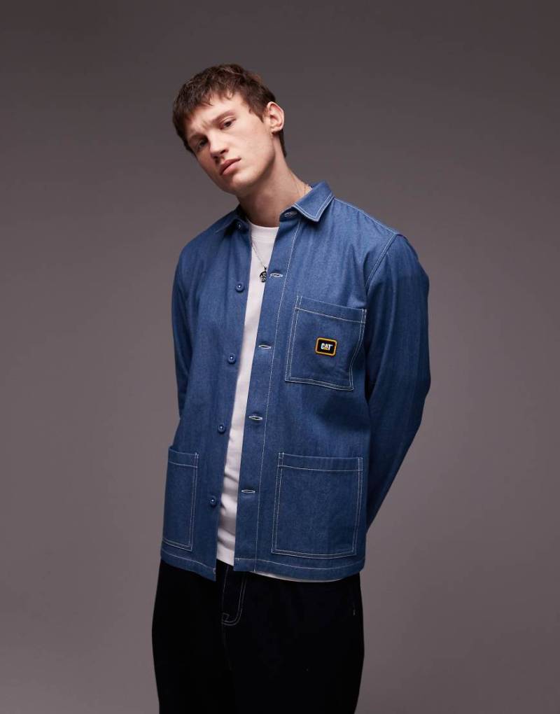 CAT - WWR - Chore-Jeansjacke in mittelblauer Waschung von CAT