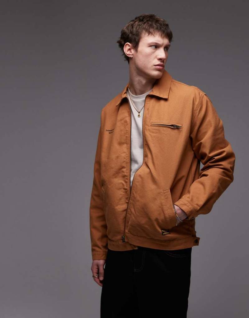 CAT - WWR - Workwear-Jacke aus Canvas in Orange von CAT WWR