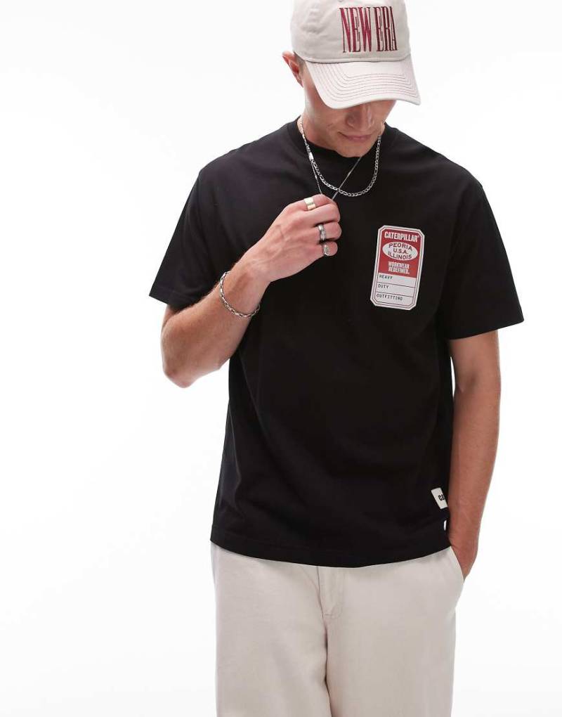 CAT - WWR - T-Shirt in Schwarz mit Logoprint von CAT