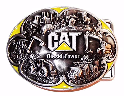 Cat erpillar CAT Diesel Power Metall mit Emaille-Akzenten Gürtelschnalle, Mehrfarbig, Einheitsgröße von CAT