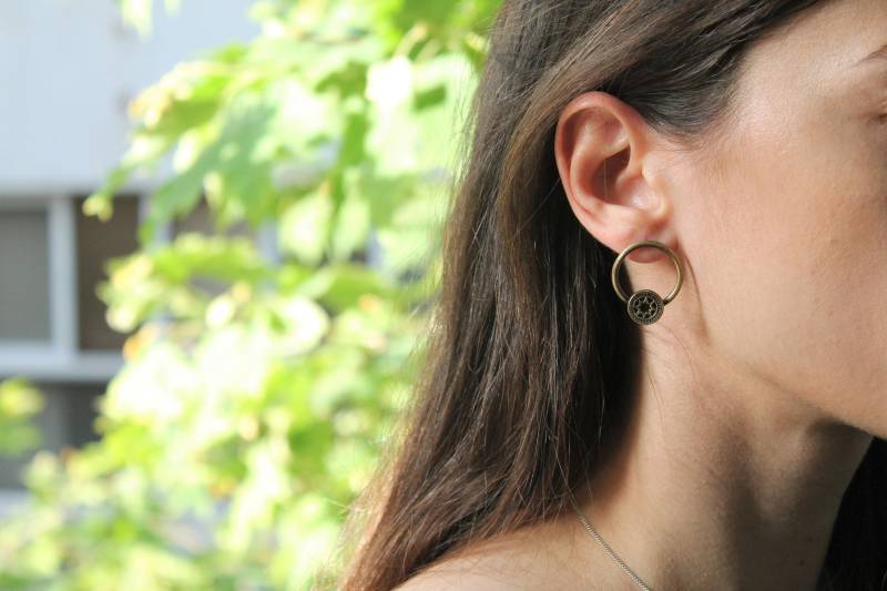Bellatrix Statement Stern Creolen Bellatrix Statement Stern Creolen von CATBLACKJEWELRY