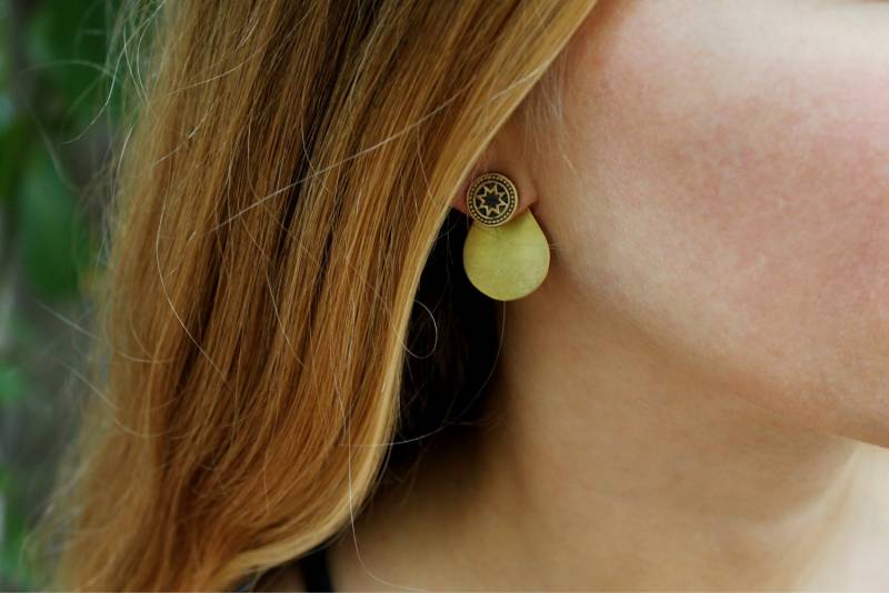 Bellatrix Statement Stern Ohrstecker in Messing Bellatrix Statement Stern Ohrstecker in Messing von CATBLACKJEWELRY