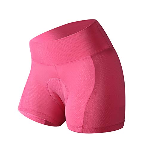 CATENA Damen Fahrradunterhose Radunterhose mit 3D Sitzpolste Radsport Unterwäsche Atmungsaktiv Schnelltrocknend Bequeme Mountainbike Hose für Radsport Jogging MTB Wandern Klettern von CATENA