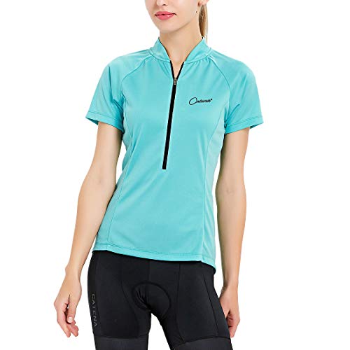 Catena Damen Kurzarm Radtrikot MTB Fahrradtrikot Trocknen Schnell Stoff Fahrradbekleidung Radsport Jersey Atmungsaktiv Trikot für Radsport Outdoor Sports von CATENA