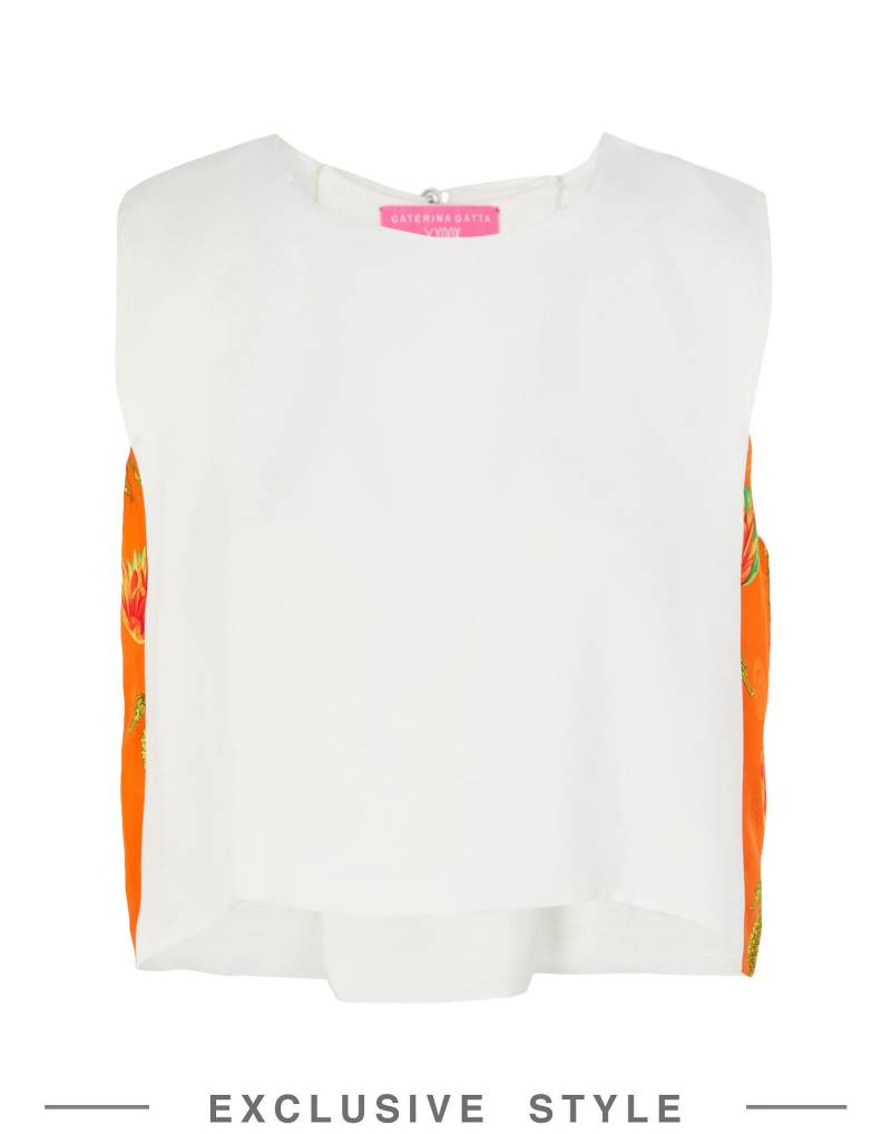 CATERINA GATTA x YOOX Top Damen Weiß von CATERINA GATTA x YOOX