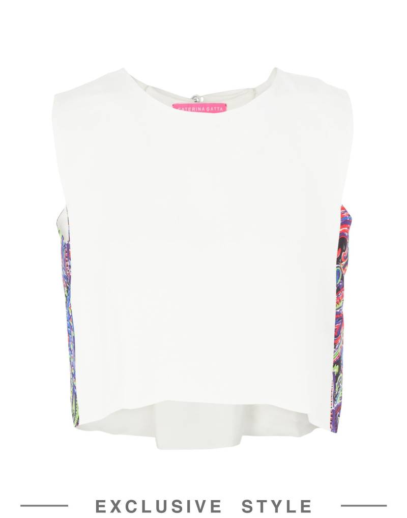 CATERINA GATTA x YOOX Top Damen Weiß von CATERINA GATTA x YOOX