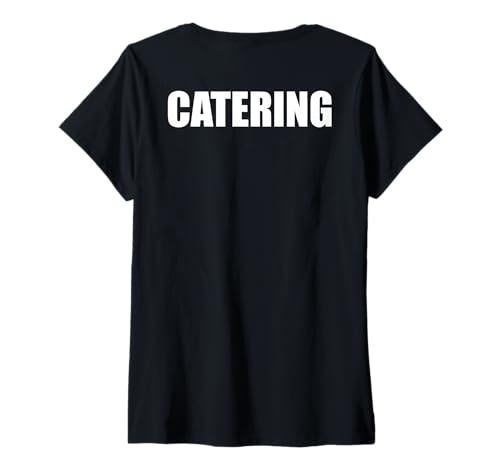 Damen Offizielles Catering T-Shirt mit V-Ausschnitt Damen Offizielles Catering T-Shirt mit V-Ausschnitt von CATERING Designs